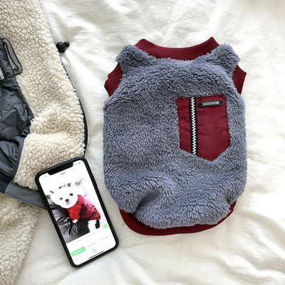 Fleece Pocket Design Dog Cat Sweater