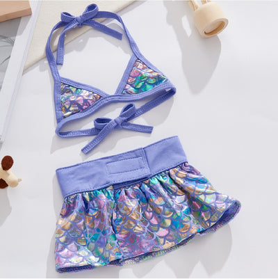 Mermaid Printed Dog Bikini