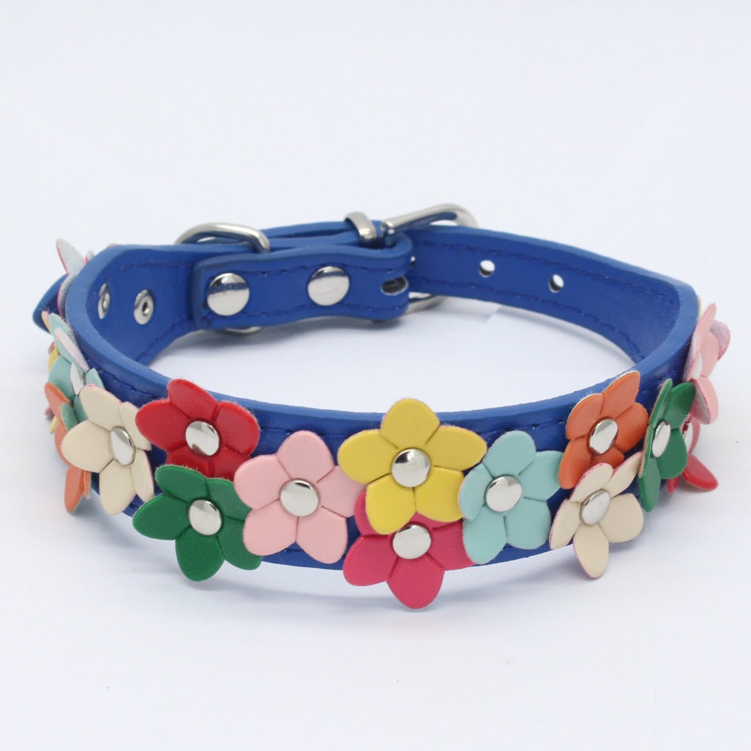 Multi-Color Flower Decor Cat Dog Collar