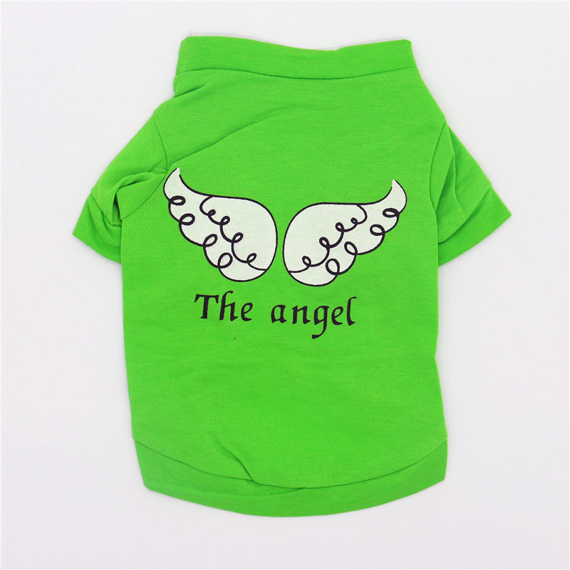 Angel Printed Dog Cat T-shirt