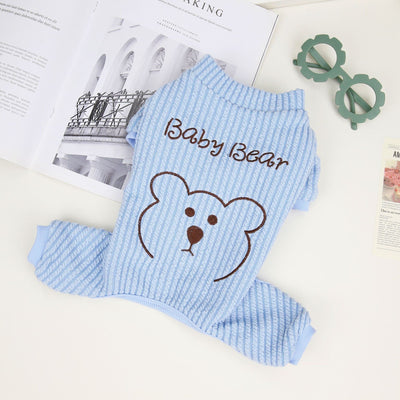 Warm Bear Printed Pet Jumpsuits Pajama