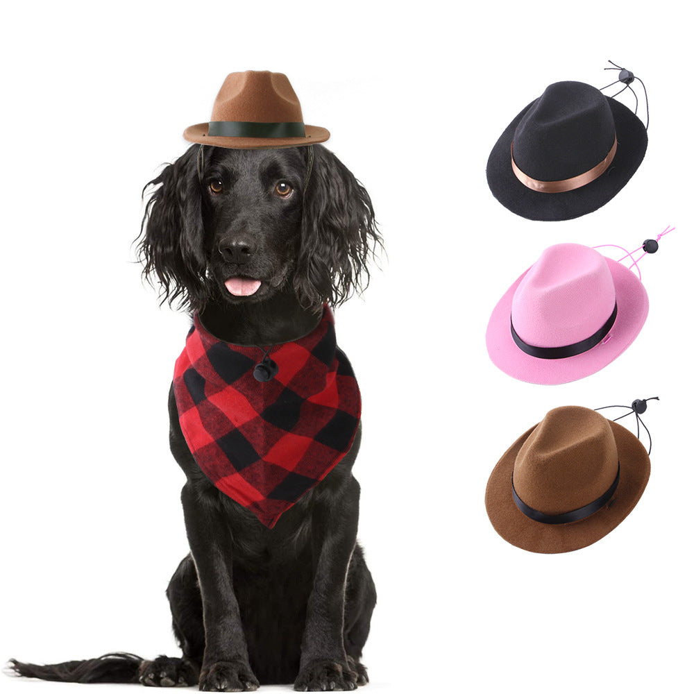 Cowboy Dog Cat Hat