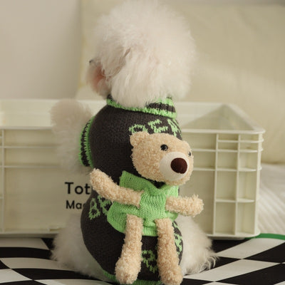 Warm Dog Cat Sweater with Doll