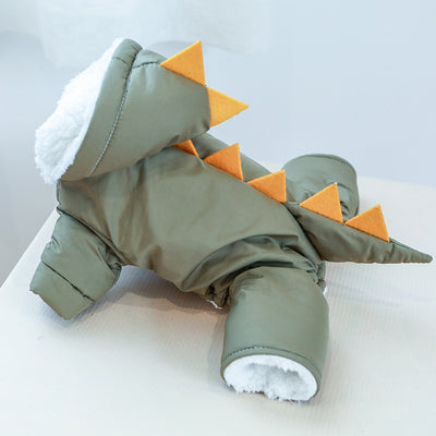 Dinosaur Shaped Dog Cat Jacket