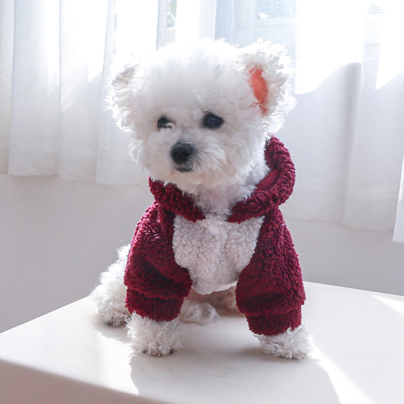 Warm Dog Cat Hoodie Coat with Hat