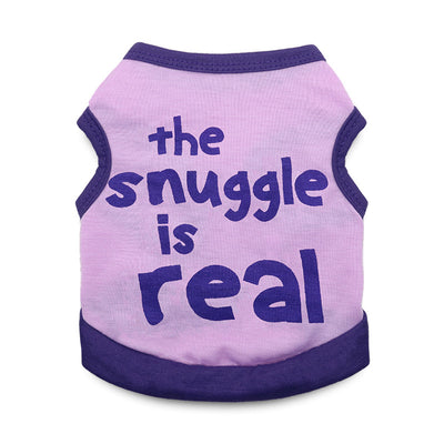 Snuggle Is Real Printed Dog Cat Vest