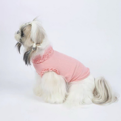 Floral Coller Cotton Dog Cat Vest