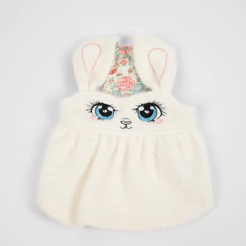 Eyes Printed Fleece Dog Cat Dress
