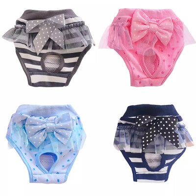 Washable Diaper Lace Pants For Dogs