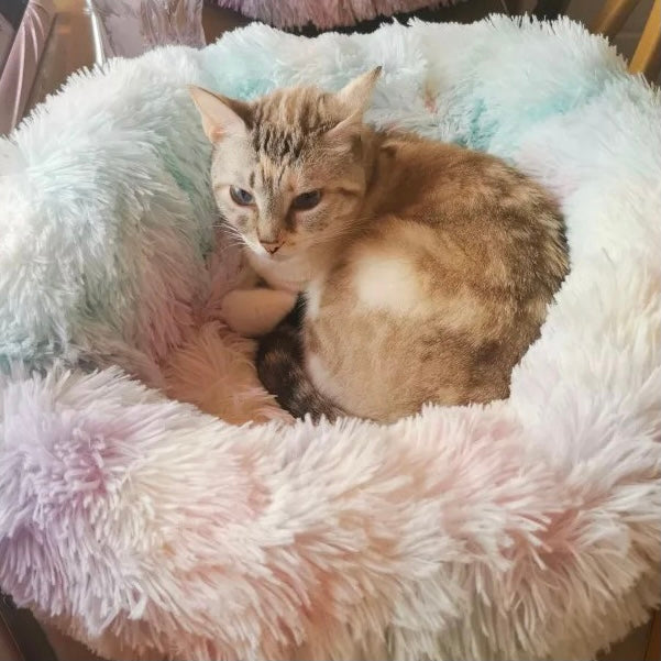 Round Plush Bed For Cats/Dogs