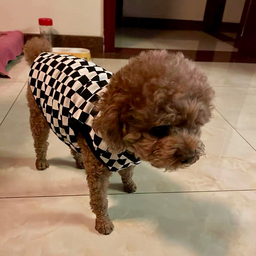 Mosaic Pattern Cotton Dog Vest