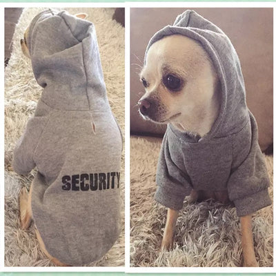 Security Printed Dog Cat Hoodies