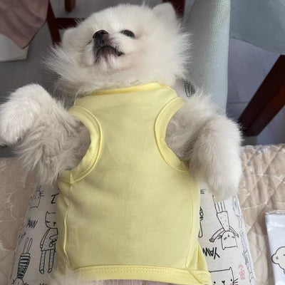 Cotton Solid Color Dog Cat Vest