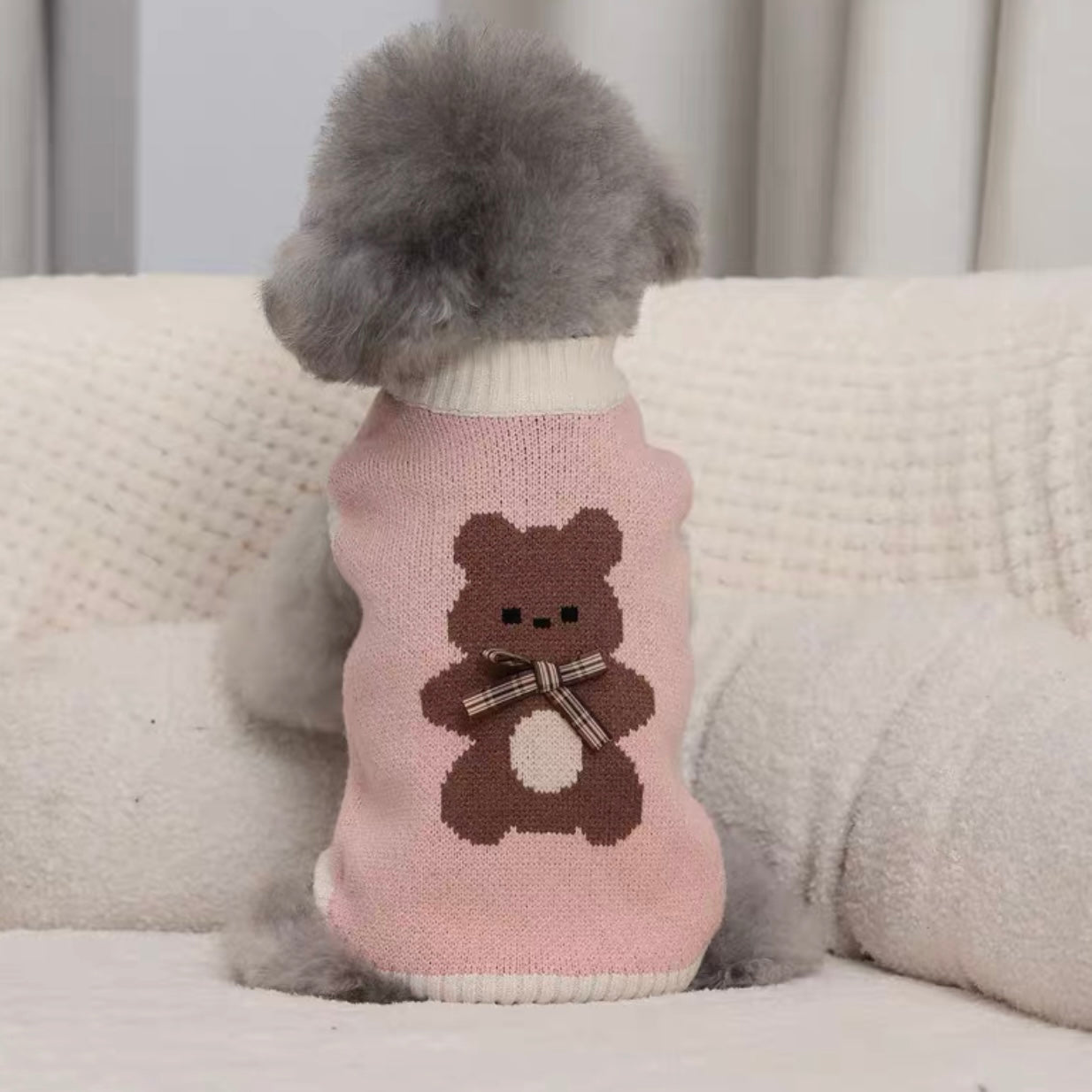 Sweet Bear Printed Dog Cat Sweater
