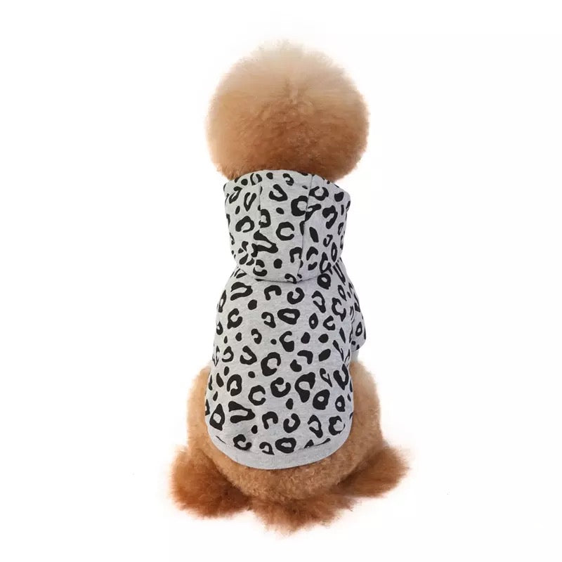 Leopard Printed Dog Hoodies