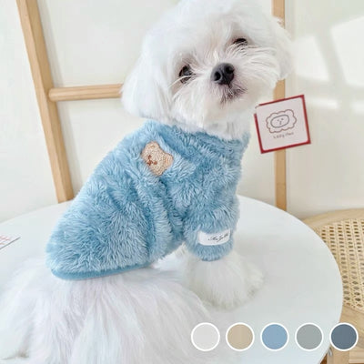 Soft Warm Bear Printed Dog Sweater
