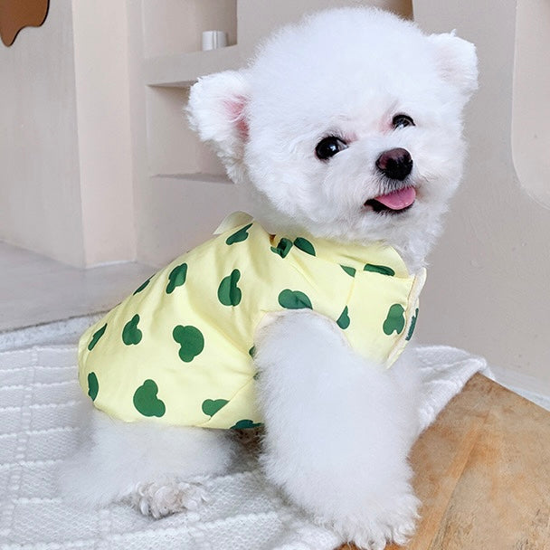 Sweet Bear Printed Dog Jacket Vest