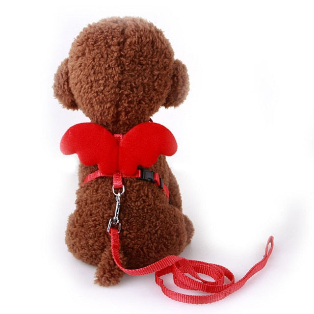 Angel Wing Dog Harness With Leash