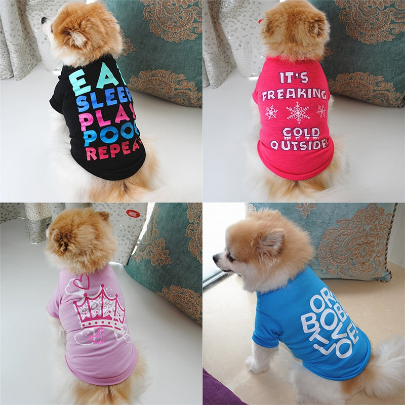 Printed Clothes For Dog Cat