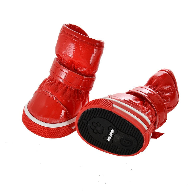 4pcs Waterproof Dog Cat Shoes