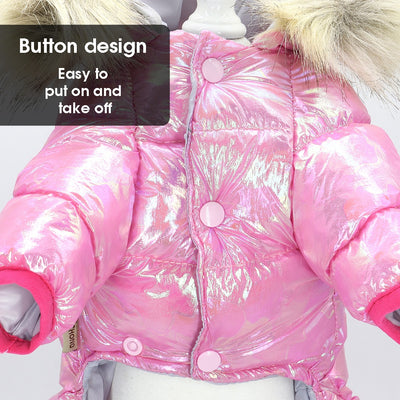 Shiny Thickened Warm Dog Jacket