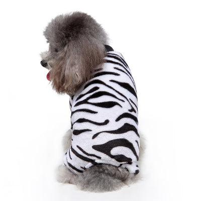 Warm Printed Dog Cat Jumpsuits Pajamas