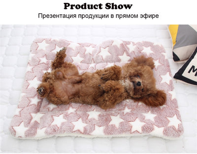 Star Pattern Dog Cat Blanket Bed