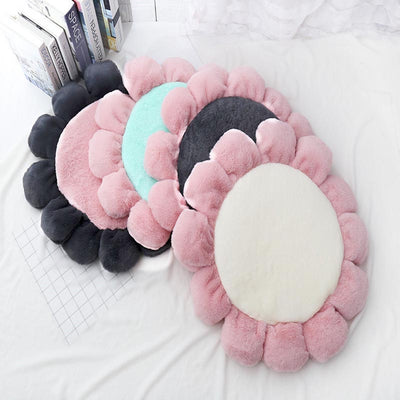 Warm Padded Flower Dog Cat Bed