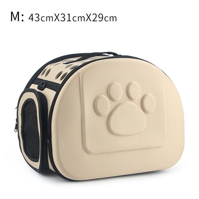Paw Pattern Dog Cat Carrier Bag