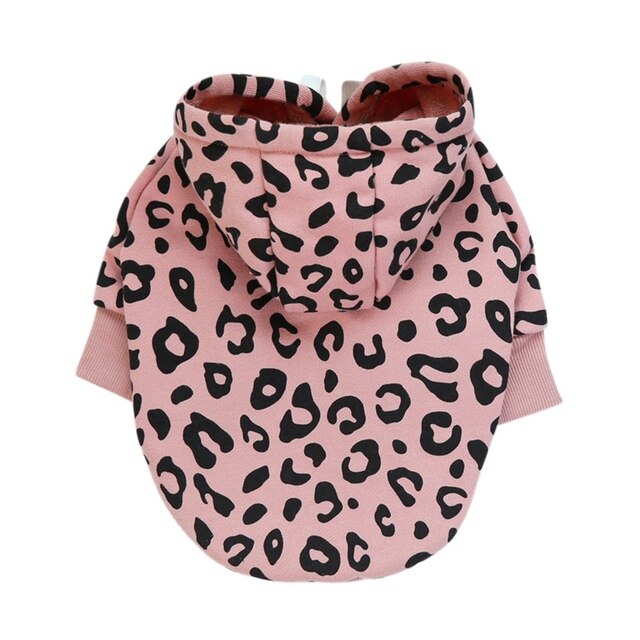 Leopard Printed Dog Hoodies