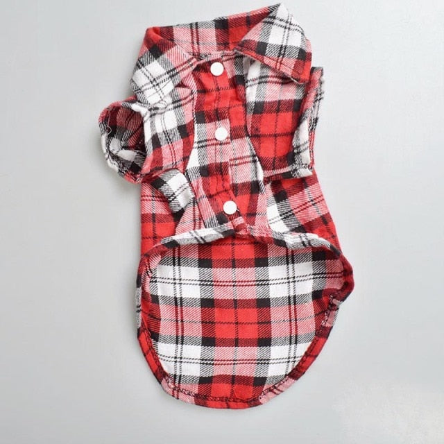 Plaid Pattern Clothes for Dogs