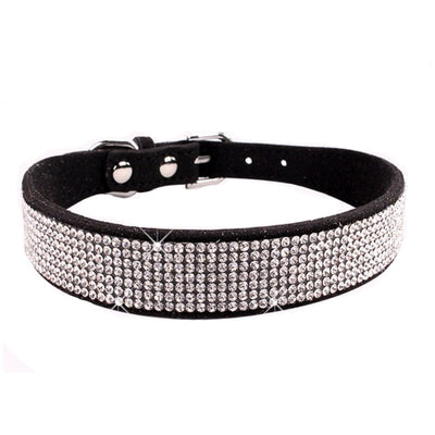 Crystal Buckled Dog Collar