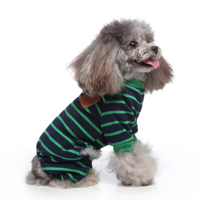 Striped Cotton Dog Clothes