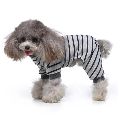 Striped Cotton Dog Clothes