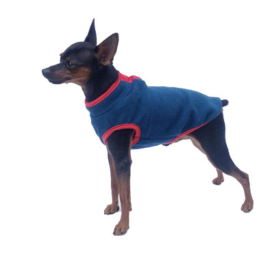 Contrast Color Fleece Dog Cat Vest