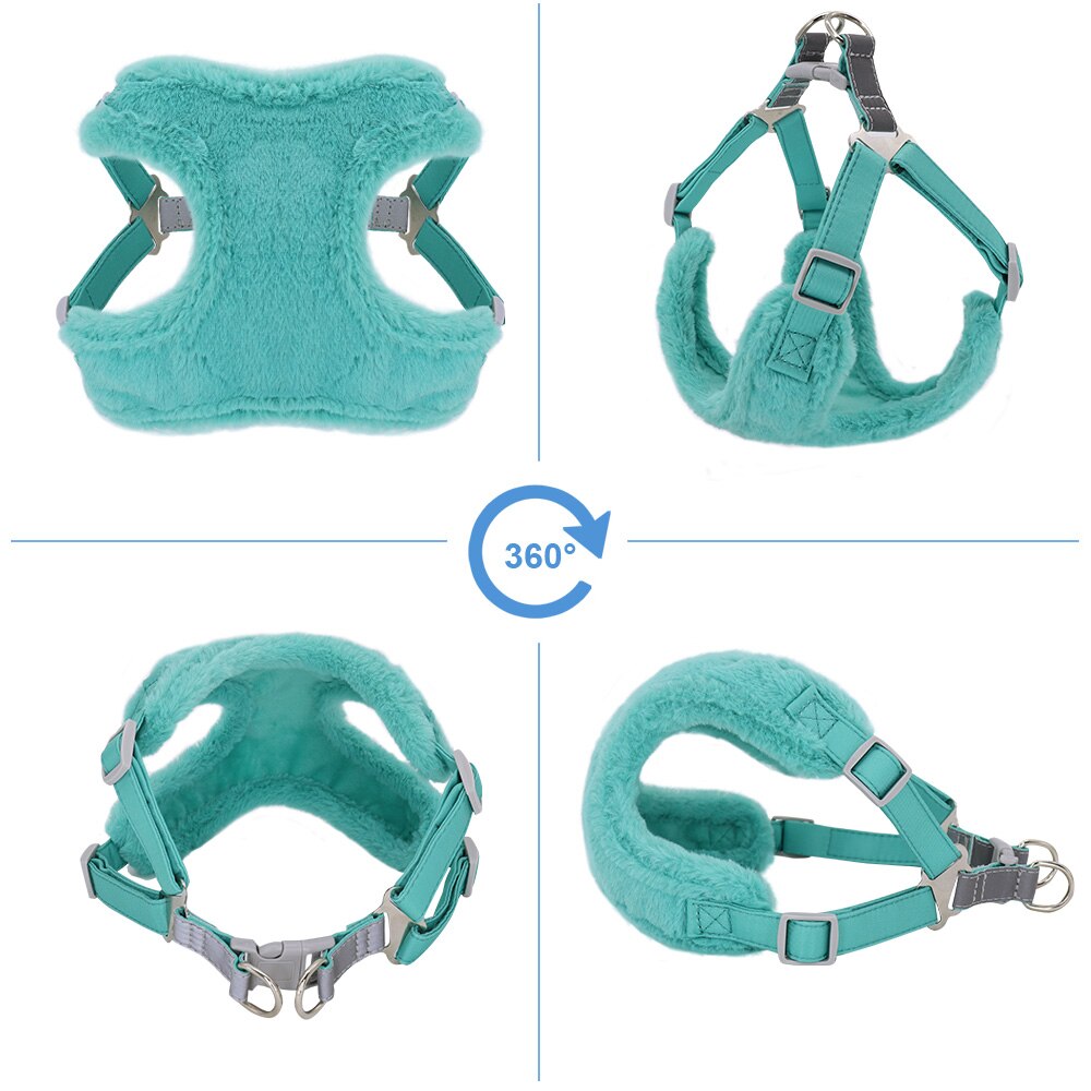 Soft Padded Dog Harness Leash Set