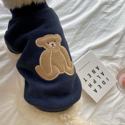 Teddy Printed Dog Knitted Shirt