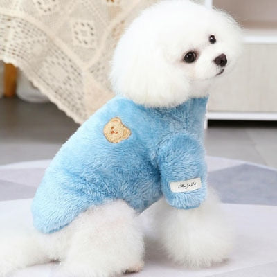 Soft Warm Bear Printed Dog Sweater