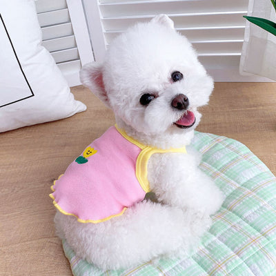 Contrast Color Flower Dog Cat Vest